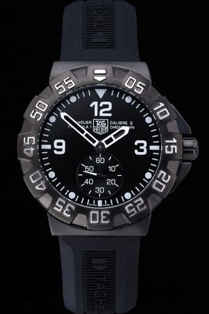 Rep TAG Heuer Formula 1 Black Dial Ion-plated Scale Bezel Striking Arabic Watch WAH1010.BT0717