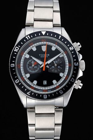Tudor Heritage Suisse Geneve Black and Grey Dial Steel Bracelet 42mm Watches For Men DD004