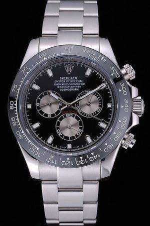 Fake Rolex Daytona Stainless Steel Case/Bracelet Tachymeter Bezel Stick Hour Scale/Luminous Hand Men Sports Watch Ref.116500LN