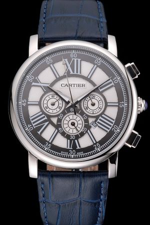 Cartier Watch KDT157 Gents Rotonde Sports Style Cheap chronograph Timepiece