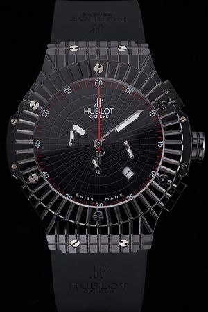 Hublot 346.CX.1800.RX Big Bang Caviar Black Ceramic Men's Coolest Daily Accessory All Black Watch HU022
