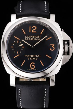 Panerai PAM00564 Luminor Marina 8 Days SS Case Black Dial 43MM Automatic Men's Watch PN163