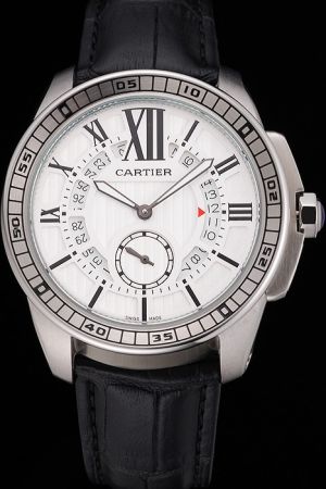 Cartier Calibre W1580045 NO Date White gold Appointment Watch Copy KDT266 Quality Movement