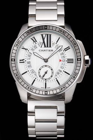 Cheap Cartier Silver S/Steel Bracelet boys Calibre Suits USA Watch KDT271 Big Size 