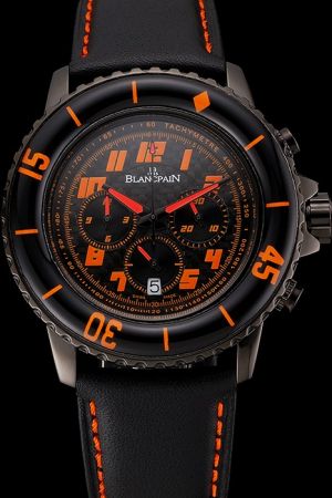 Blancpain 5785F.A-11D03-63A Speed Command Carbon Fiber Dial Orange Markers Black Watch BP011