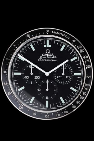 Omega Speedmaster Professional Moonwatch Wall Clock Round Shape Black Online Shopping WC004