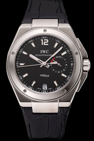 Swiss IWC Big Ingenieur 7-Day Power Reserve Black Dial Silver Case&Scale Watch IW500501