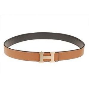 Hermes Rose Gold Buckle Earth Yellow Reversible Leather Strap Good Reviews Female Belt In Paris