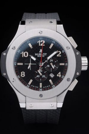 Hublot 301.SM.1770.RX Big Bang Black Dial Stainless Steel Chronograph Date World Cup Mens Watch HU015