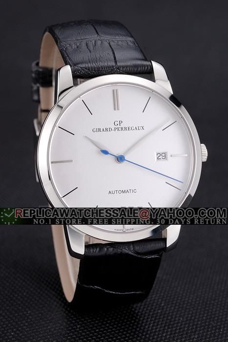 Girard Perregaux 1966 49527 53 131 BK6A White Dial Black Leather