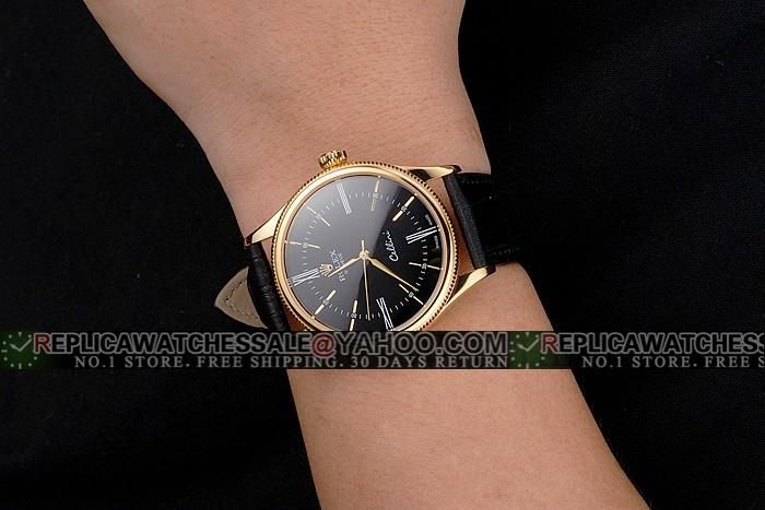 Rolex cellini hotsell black face