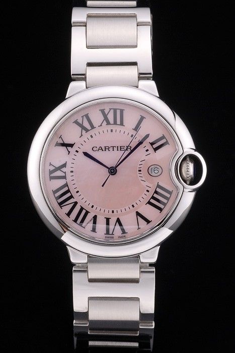 cartier watch with pink face