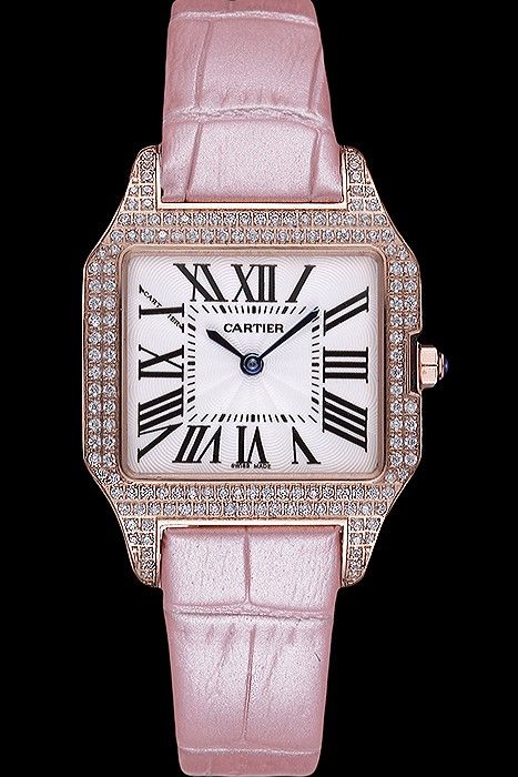 cartier gold diamond watch price