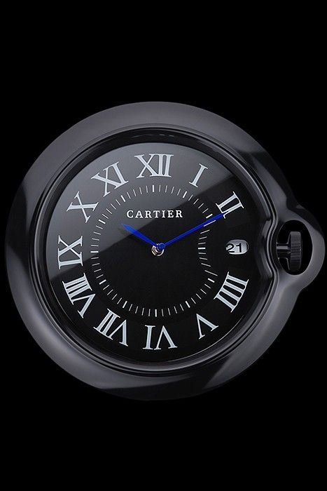 black ceramic cartier watch