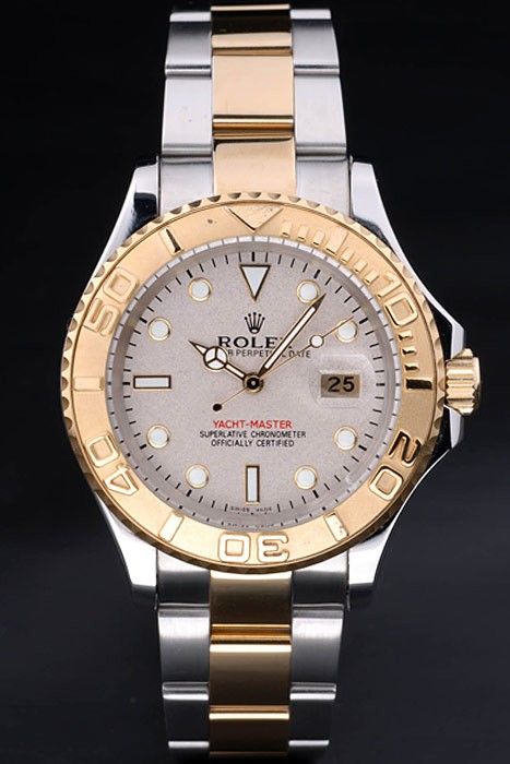 rolex yacht master gold and silver