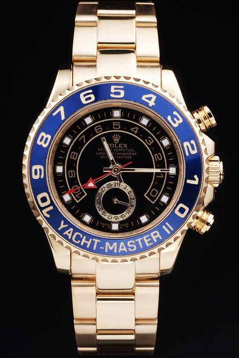 yacht master 18k gold