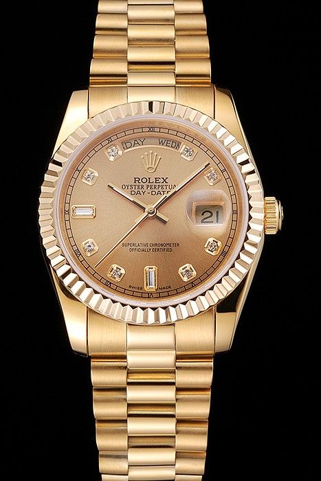 rolex day date all gold